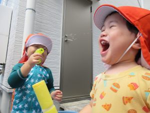 暑さに負けず元気いっぱいの子どもたち✨