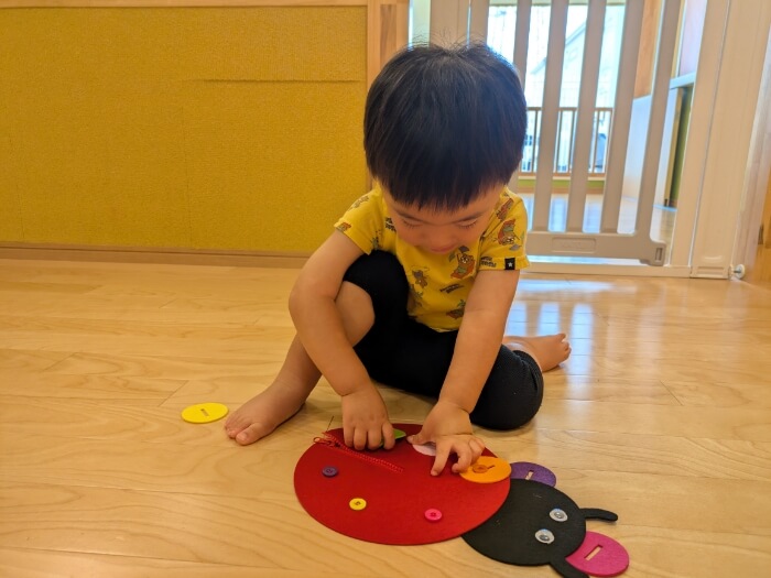 ボタンはめおもちゃ