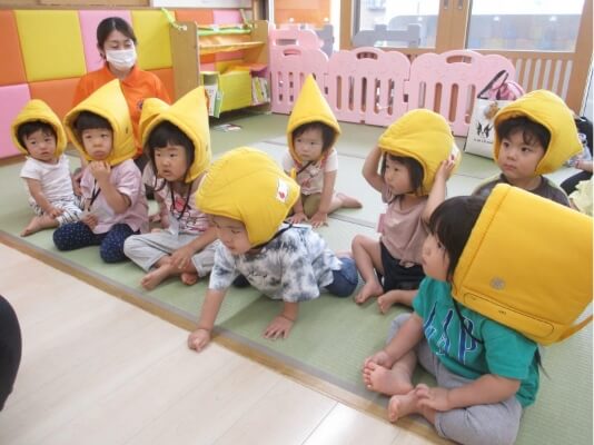 避難訓練の様子