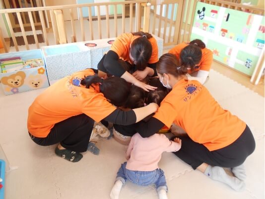 避難訓練の様子