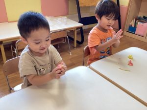 園ブログ　小麦粉ねんど🙌野菜の栽培🫑