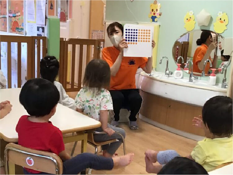 数の楽しさを感じる算数（ドッツカード）