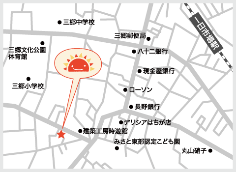 サンライズキッズ保育園 安曇野園 周辺地図