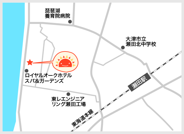 サンライズキッズ保育園 大津園 周辺地図