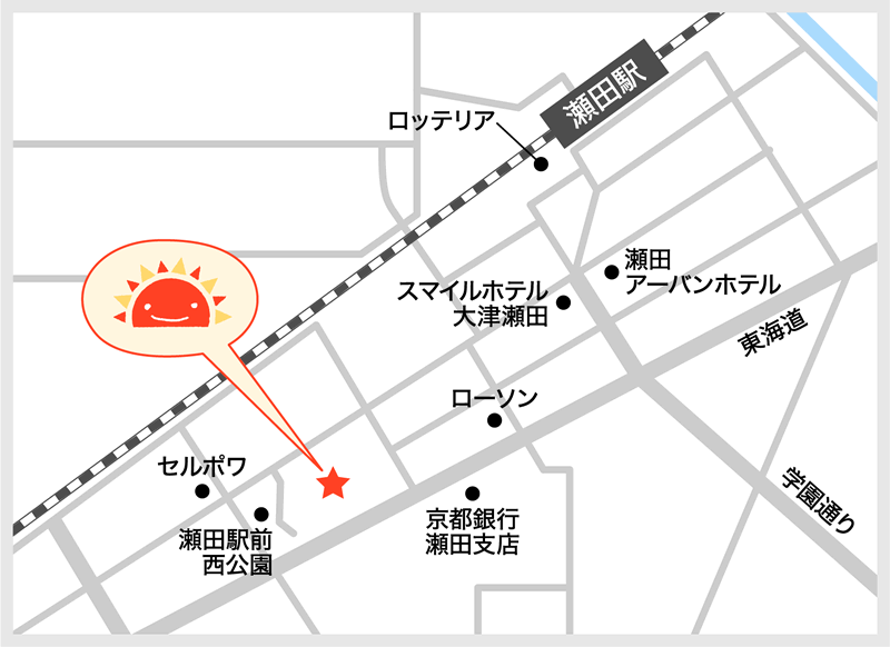 サンライズキッズ保育園 瀬田駅前園 周辺地図