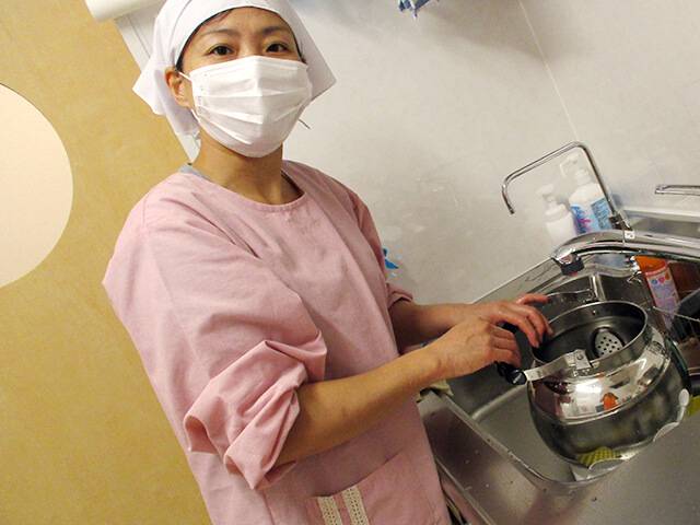 栄養士・水上 由紀子 調理員について