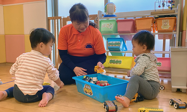 保育士・<small></small> きょうこ 先生について