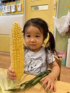 食育体験をしました🌽