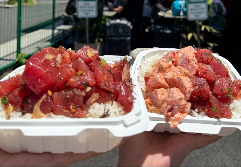 ハワイでの食事