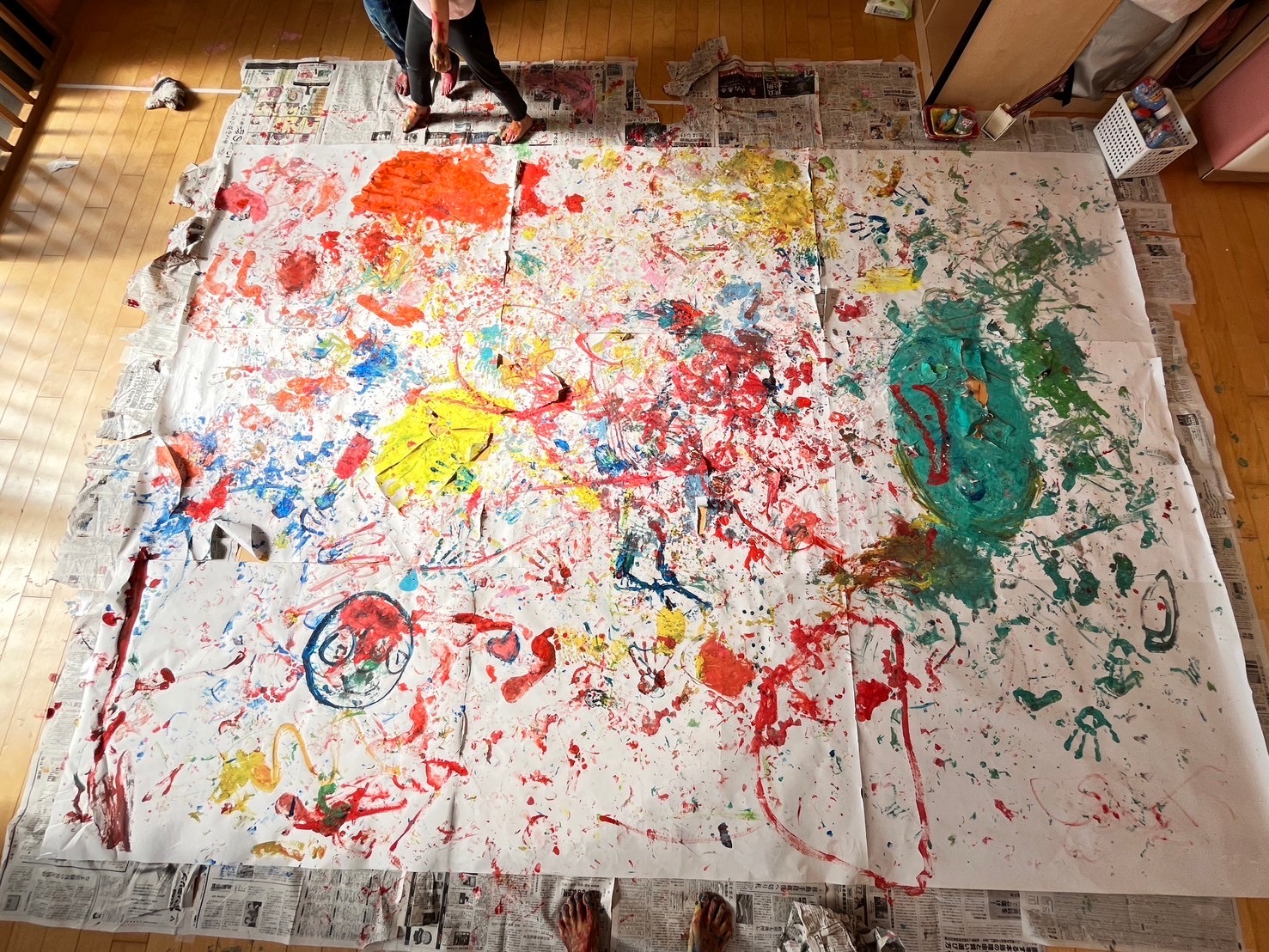 園ブログ　絵の具遊びをしました🎨