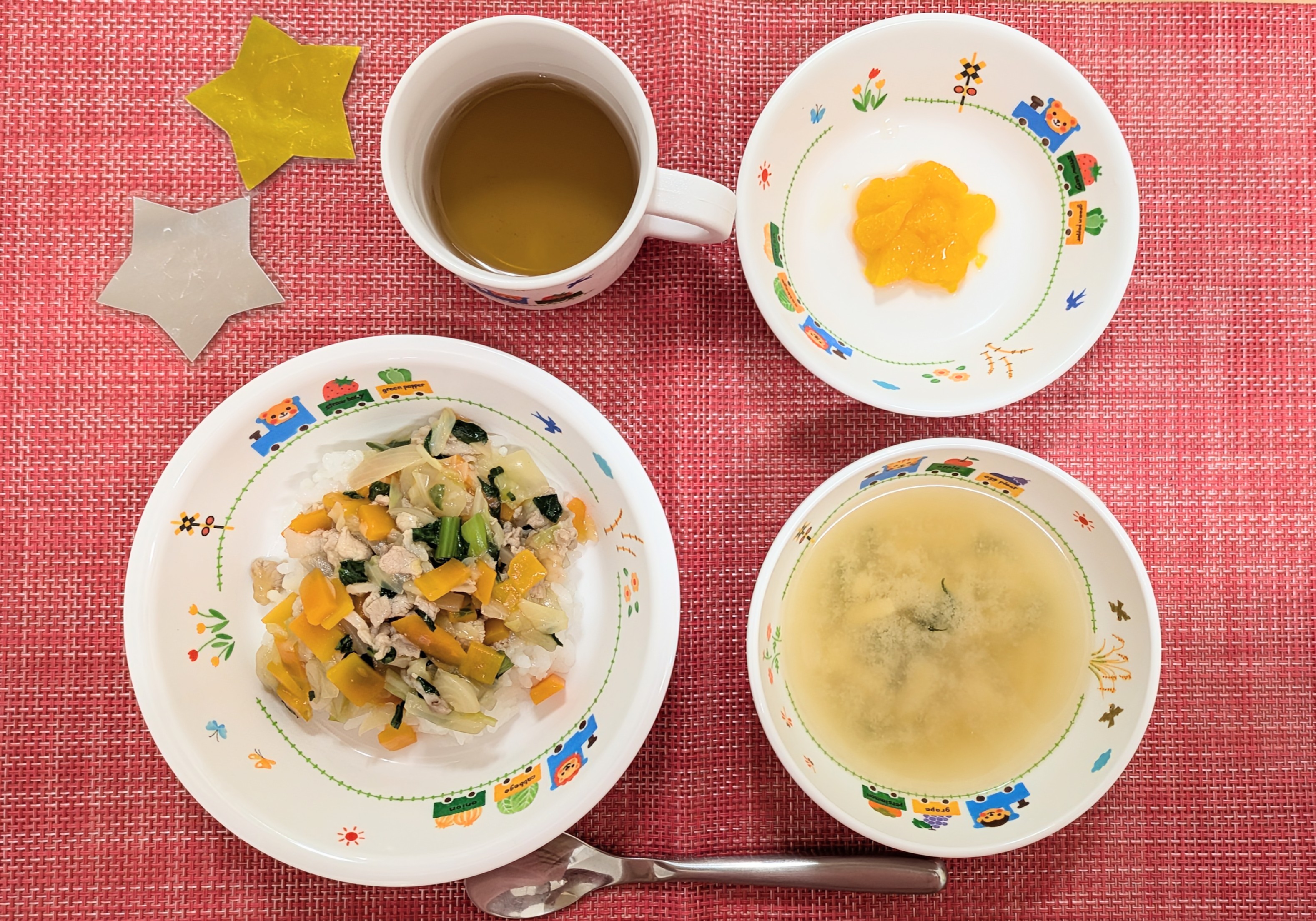 【７月５日㈯の給食・おやつ】