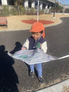 凧揚げをしたよ🪁