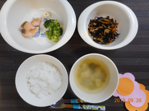 ９月２６日（水）のお給食