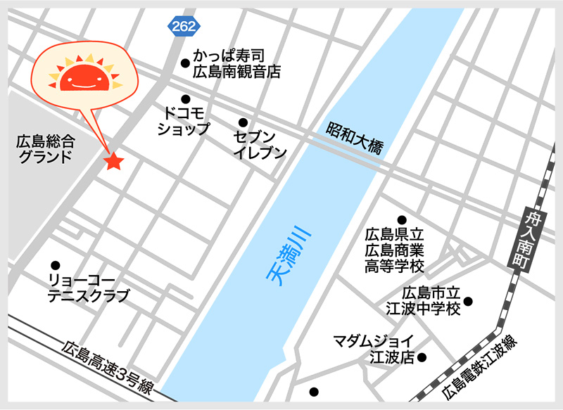 サンライズキッズ保育園 観音新町園 周辺地図