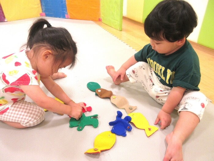 ボタンはめおもちゃ