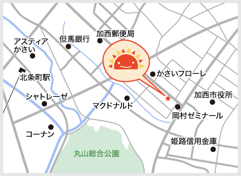 サンライズキッズ保育園 加西園 周辺地図