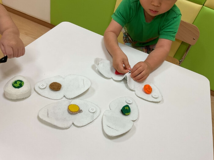 ボタンはめおもちゃ