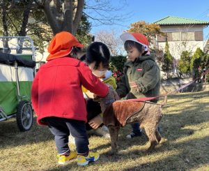 公園で遊んだよ