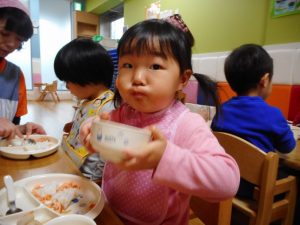 モリモリ食べて、いつも完食！！