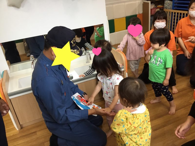 6月20日⭐︎消防士さんが来てくれたよ！