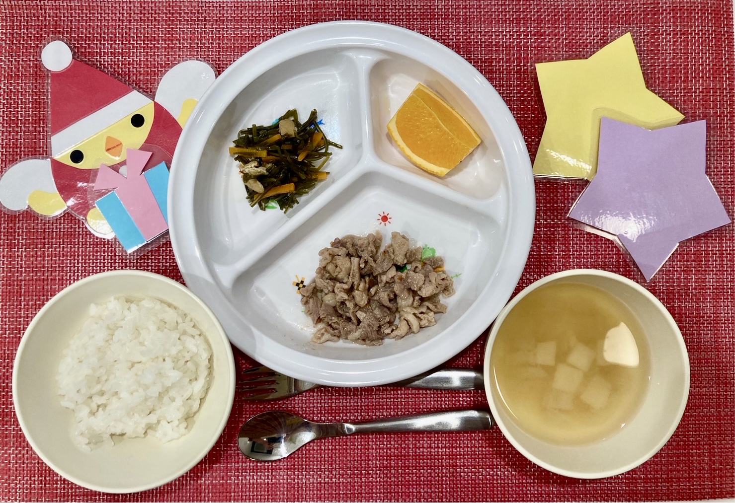 12月5日(火)の給食・おやつ