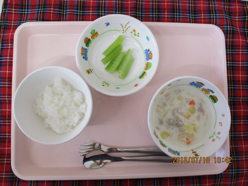 7月18日（水）のお給食