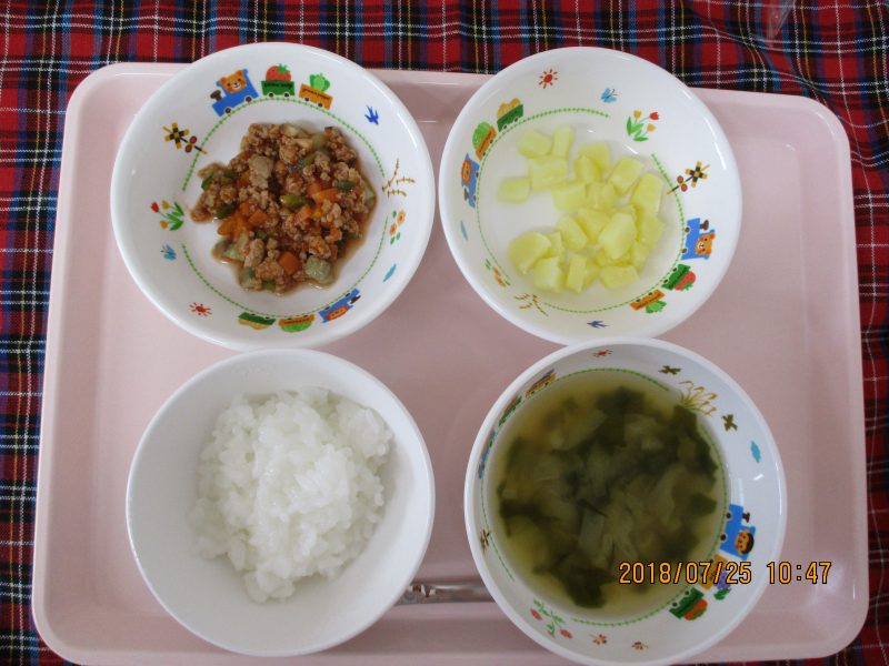 ７月25日（水）のお給食♬