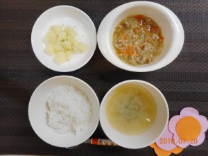 7月20日(土)の給食