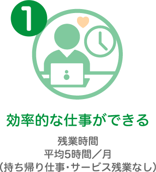 効率的な仕事ができる