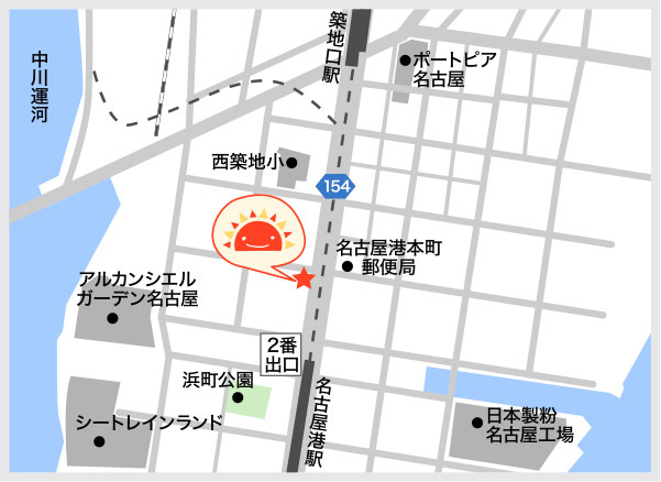 サンライズキッズ 名古屋港園 周辺地図