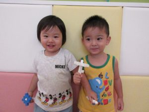 暑い夏も子ども達はにこにこ笑顔♪