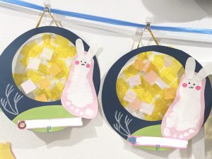 お月見製作⭐︎敬老の日プレゼント♪