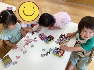 園での様子 ～パズルを楽しもう～