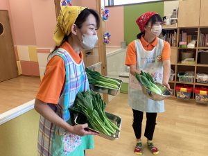 食育〜お野菜を小さくするお手伝いをしたよ！〜