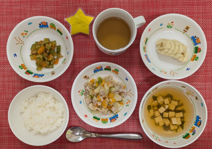 【8月1日㈯の給食】