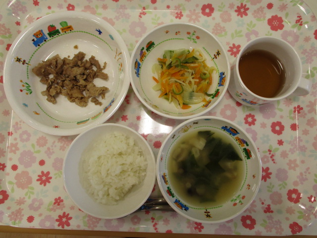 本日のお給食