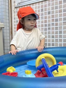 水遊びが始まりました！✨