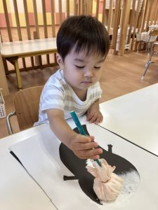 ハロウィン壁面制作