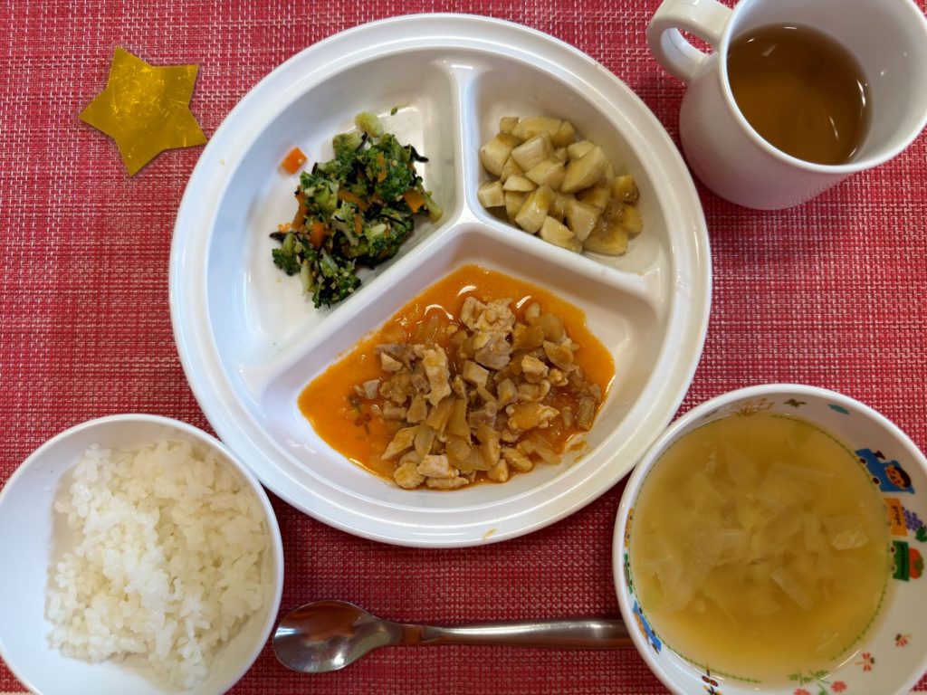 【10月7日㈬の給食・おやつ】