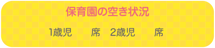 保育園の空き状況