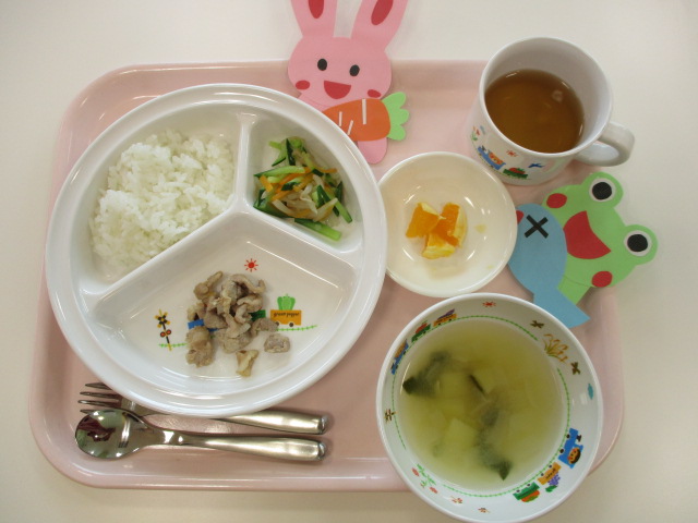 本日のお給食