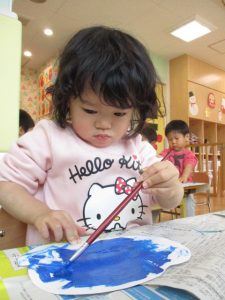 ?鬼のお面作り?