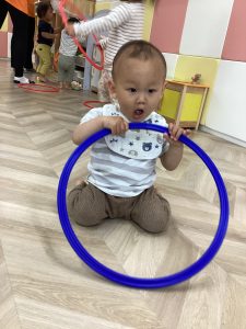 おたまじゃくしを捕まえたよ