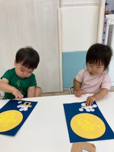 かわいいお月様たちができました🌕