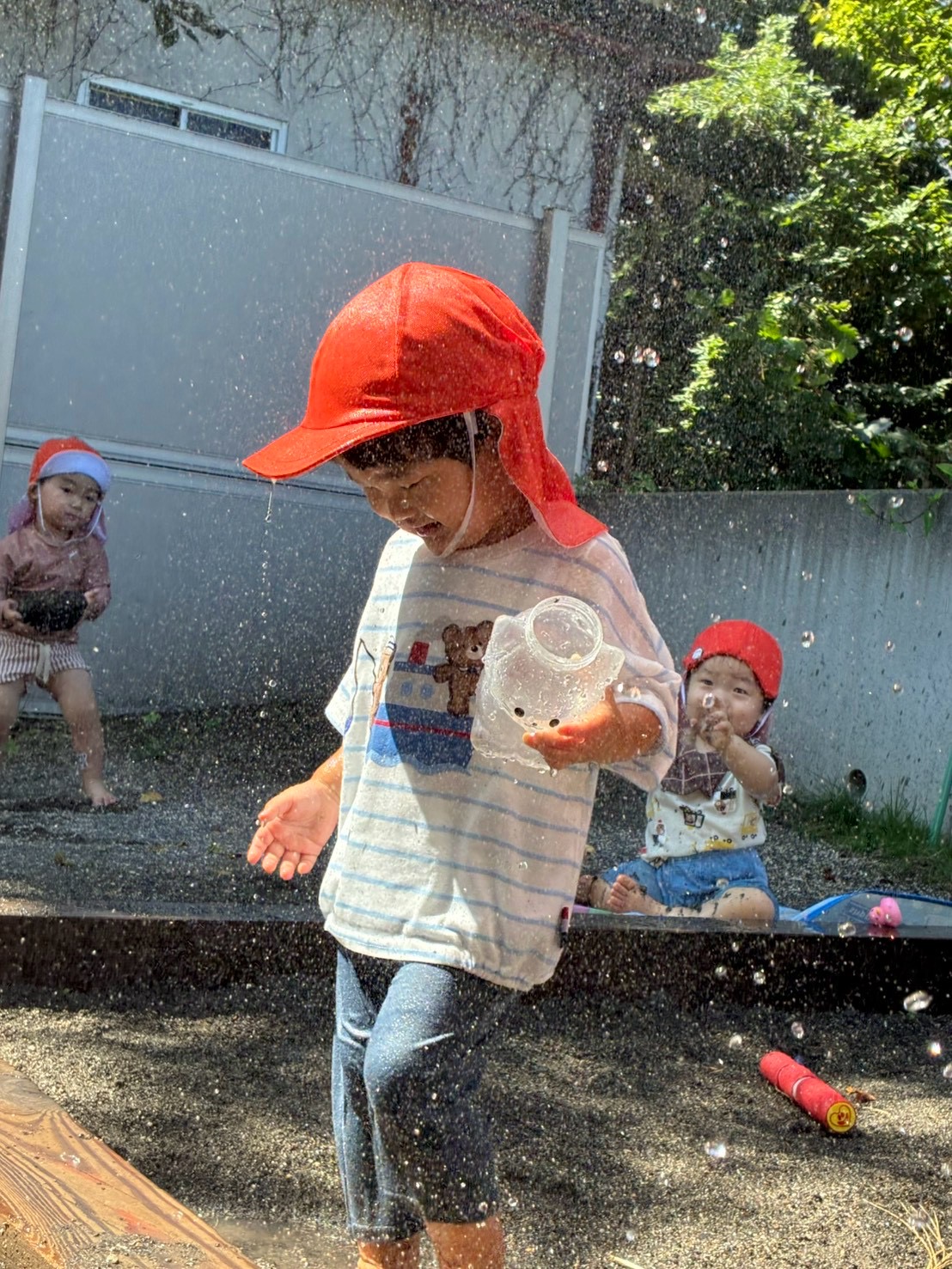 水遊び！楽しかったね🚿