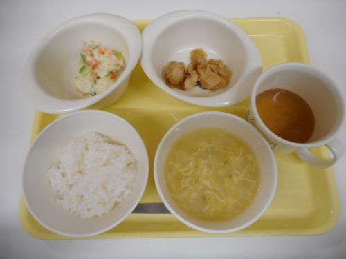 9月25日（月）の給食＆離乳食＆おやつメニュー