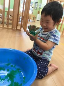 寒天あそび♪