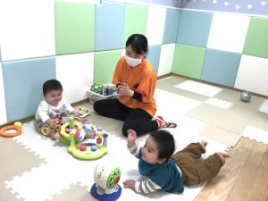 元気いっぱいの子どもたち?