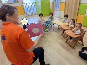 8月絵本読み合い「せんたくぐるぐる」