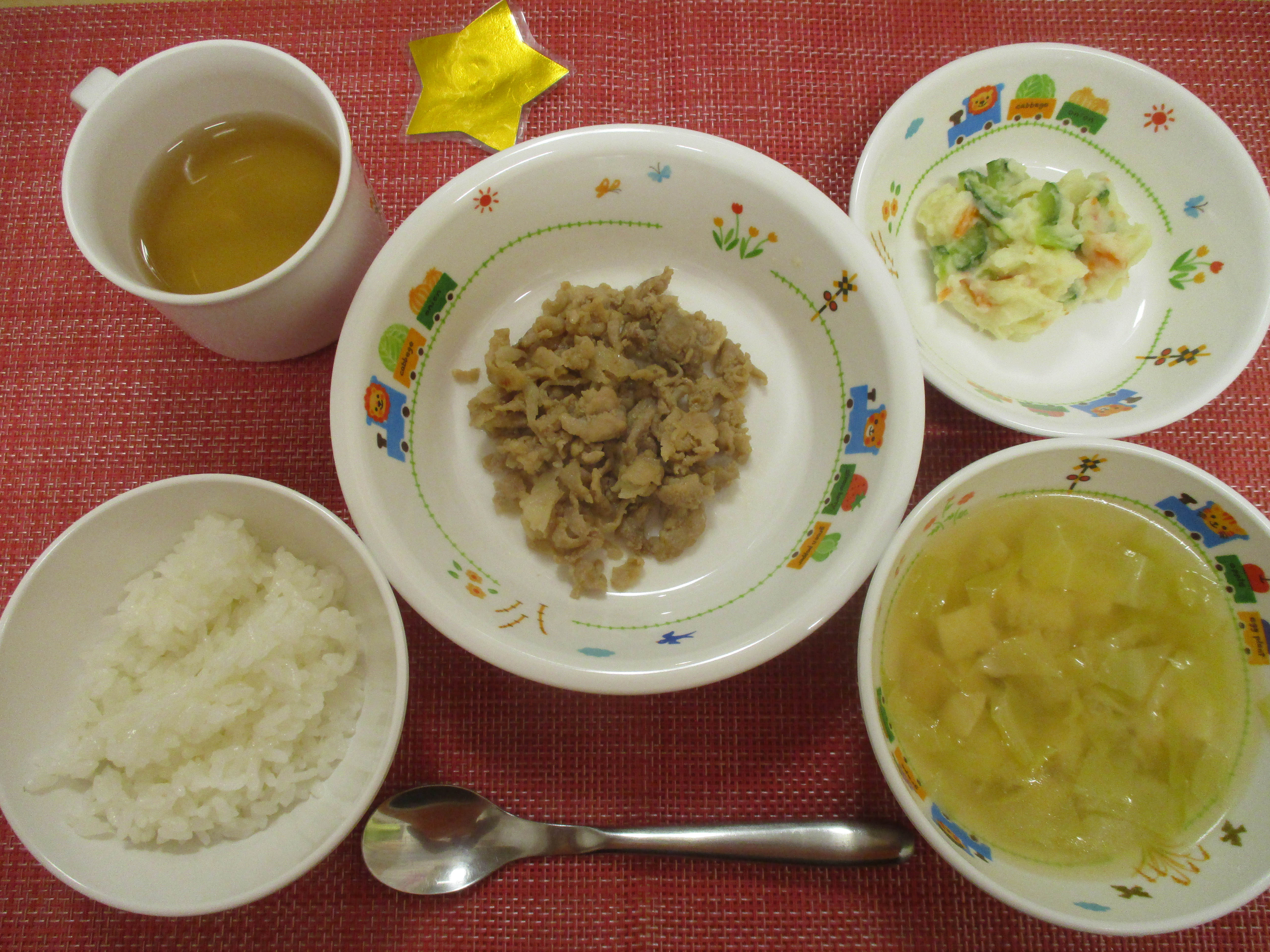 【3月19日㈬の給食・おやつ】